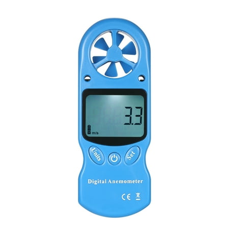 Anemometer Wind (8 in 1 Handheld Digital Anemometer Wind Speed/Temperature/Humidity/Wind Chill/Heat Index/Dew Point/Barometric Pressure/Altitude Meter with LCD)