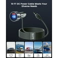 thumbnail image 5 of Mwin Starlink Mini Cable - 3 in 1 Starlink Mini Car Charger DC Power Cable & Cigarette Lighter Adapter 12V-24V with Digital Display,Durable USB C and USB A Ports for Trucks and Cars (10FT), 5 of 7