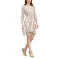 thumbnail image 5 of INSPIRE CHIC Women's Floral Dress Shirred Sleeve Smocked Dresses XS White, 5 of 6