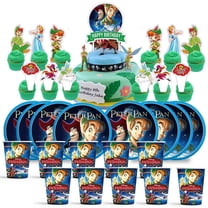 Peter Pan Birthday Cups Party Supplies Plates Fans Decorations Cake Topper Decor