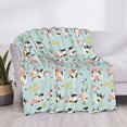 thumbnail image 3 of Uemuo Cute Cows Printed Throw Blanket for Couch, Fluffy Fuzzy Blankets for Bed, Sofa, Cozy Flannel Faux Fur Blanket-80"x60", 3 of 6