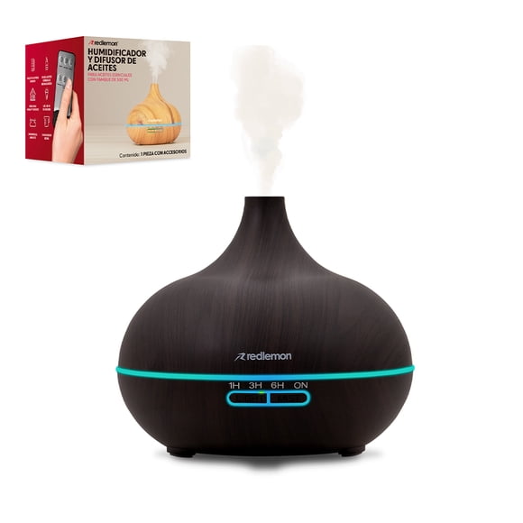 Humidificador Redlemon Difusor Aceites Esenciales 550ml Control Remoto