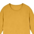 thumbnail image 4 of Avirosel Men's Casual Solid Color 3/4 Sleeve Round Neck Shirt Regular Fit Polyester Breathable Comfortable Top for Gym Sports Outdoor Activities Yellow, 4 of 5
