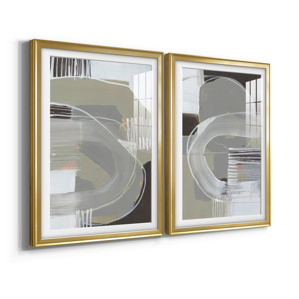 Wexford Home Arching Neutrals I Premium Framed Print, 18.5" x 24.5" - Ready to Hang, Gold (Set of 2)