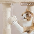 thumbnail image 6 of Yaheetech 42″H Big Condo Cat Tree with Scratching Post for Kittens, Beige, 6 of 9