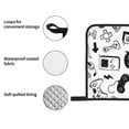 thumbnail image 5 of ZICANCN Oven Mitts and Pot Holders Sets, Black White Game Center Baking Sets Kitchen Heat Resistant 4 Pieces, 5 of 8