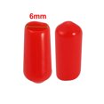 thumbnail image 3 of 200pcs Protector de rosca del tornillo rojo 6mm diámetro interior final de vinilo flexible de PVC Unique Bargains tapas protectoras para accesorios de tubería, 3 of 3