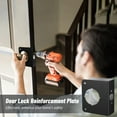 thumbnail image 3 of Lock and Door Reinforcer, Door Lock Reinforcement Plate, Stainless Steel Home Security Door Lock Plate with 1-3/8" Thickness, 2-3/8" Backset, and 2-1/8" Bore, 3 of 7