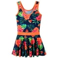 thumbnail image 4 of BAOHULU 3-8Y Girls Swimsuit Female UPF 50+ Floral Strap Bathing Suit, 4 of 5