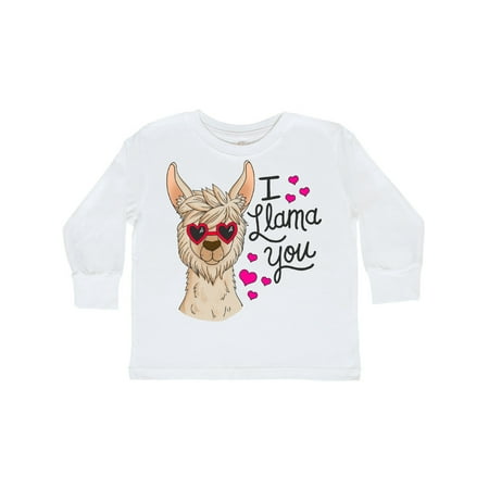 

Inktastic I Llama You with Llama Illustration Gift Toddler Boy or Toddler Girl Long Sleeve T-Shirt