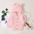 thumbnail image 3 of FRSASU Kids Coat Clearance, Infant Girl Boy Winter Jacket Warm Coat Knit Outwear Hooded Sweater, 3 of 9