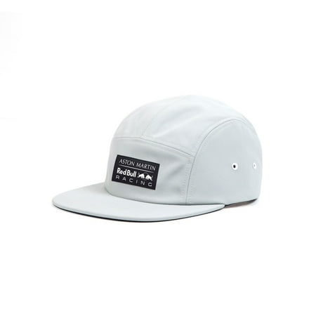 Aston Villa Hat - Red Bull Racing Formula 1 2018 Aston Martin Five Panel Gray Logo Flat Brim Hat