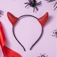 thumbnail image 4 of Diadema de cuernos del diablo con purpurina, 4 of 5