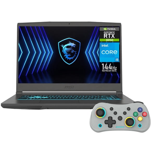 Laptop Gamer MSI Thin 15 NVIDIA GeForce RTX 3050 Intel Core i5 13420H 32GB RAM 512GB SSD 15.6" Windows 11 Home Teclado en Ingles + Control DXT