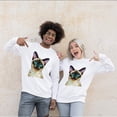 thumbnail image 4 of Patriotic Siamese Stained Glass Portrait American Flag Sweatshirt Unisex Merch Cat Lover Kitten Owner Gifts - 01010, 4 of 6
