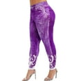 thumbnail image 2 of Fulije Women Printed Yoga Fitness Leggings Running Gym Stretch Sports Pants Trousers, 2 of 9