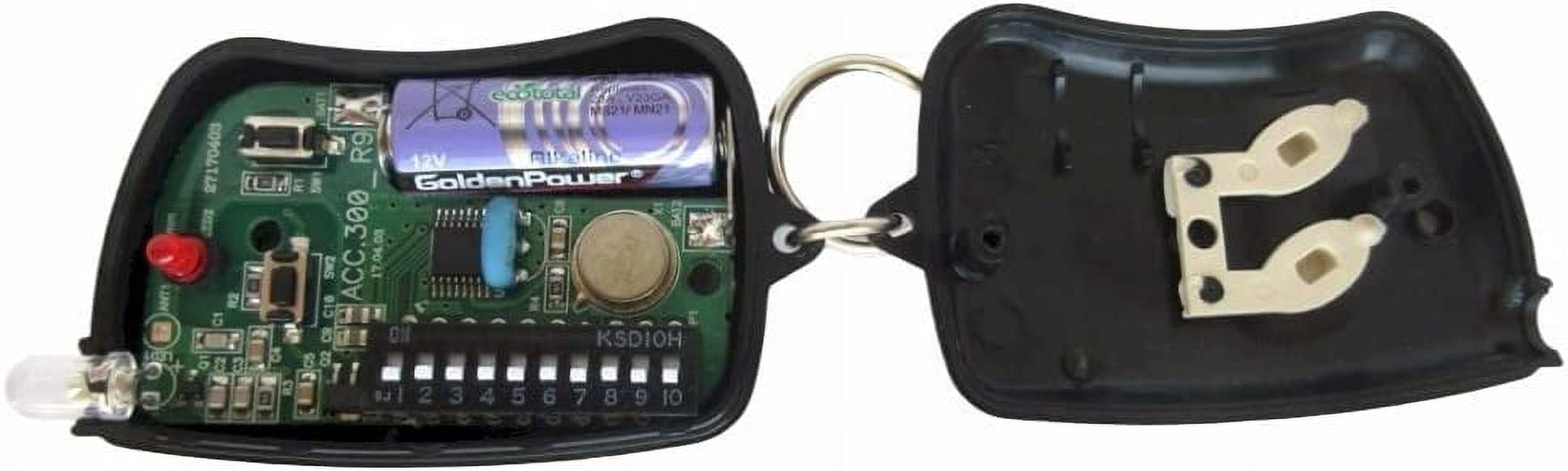 Access Mini 10 Digit Codes Dip Switch Remote Garage Gate Opener Transmitter 300 Frequency