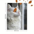 thumbnail image 3 of Qisvanset 12x16 Inch Window White Cat Canvas Wall Art, Vintage Animal Print Cozy Cottagecore Farmhouse Decor, 3 of 8