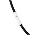 thumbnail image 5 of 5 Piezas Collar de Cuerda de Piel de 2 mm de Collar de Cadena de Aleación Negro Plata Color Hombre Longitud 51 cm, 5 of 5