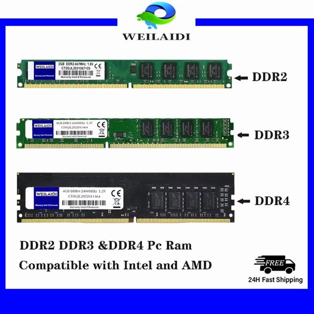 Memoria Ram DDR2 DDR3 DDR4, 2GB,4GB, 8GB,16GB,32GB, PC2-667,800,PC3-1333,1600, 1.5 v, PC4-2133,2400,2666,3200,3600MHZ,1.2V UDIMM DDR3 4GB 1600MHZ