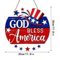 thumbnail image 3 of Fwttom 4Th of July Decorations, Independence Day Wooden Door Pendant Home Decoration Party Props, 3 of 9