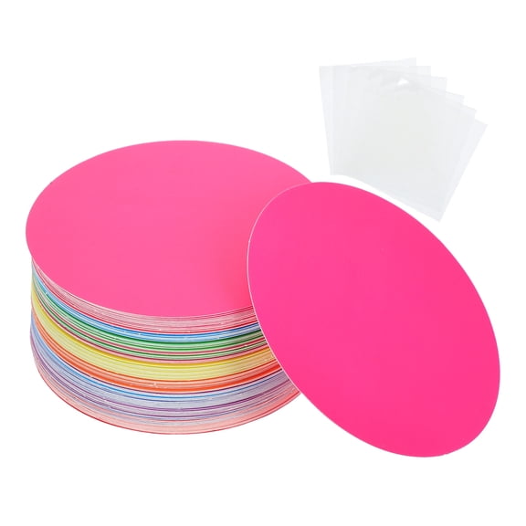 OULII 108Pcs Unique Multi Color Round Paper Cutouts for School Bulletin Board and Wall Decoration