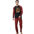 thumbnail image 2 of Penkiiy Pyjamas de Noël pour Famille, Ensemble de Pyjamas Assortis, Carreaux Rouges Renne Vacances Xmas Pyjamas pour Femmes Hommes Enfants Rouge TG, 2 of 5