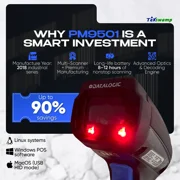 Datalogic PowerScan PM9501 + BC9030 – Industrial 910MHz Wireless Barcode Scanner