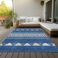 thumbnail image 6 of Addison Rugs Chantille Indoor/Outdoor Transitional Southwest Navy Washable Rectangle Rug, 10' x 14', 6 of 6
