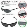 thumbnail image 3 of Walleva Titanium Mirror Coated Polarized Replacement Lenses for Smith Parallel Max 2 Sunglasses, 3 of 5
