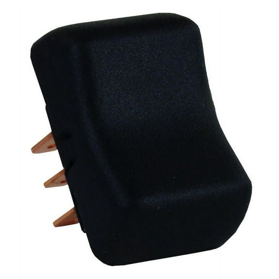 JR Products 13025 DPDT Mom-On/Off/Mom-On Switch - Black