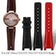 thumbnail image 2 of Correas de reloj de cuero genuino de vaca suave y liso para Gucci YA1332 YA1333 YA1335 Correa impermeable de doble G 16x10 20x12 22x14 mm, 2 of 5