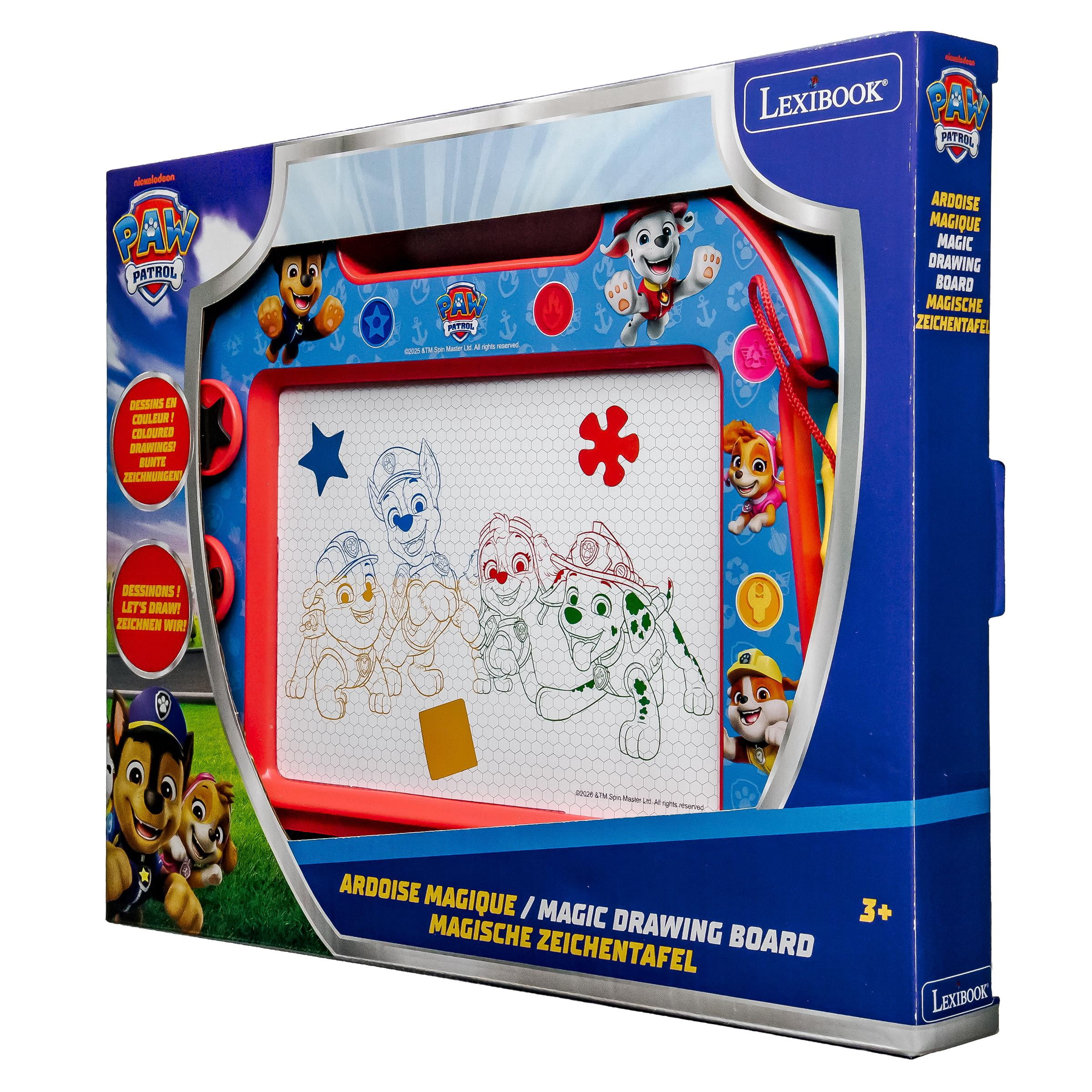 Lexibook Paw Patrol Magic Magnetic Drawing Board, Stamps, Red
