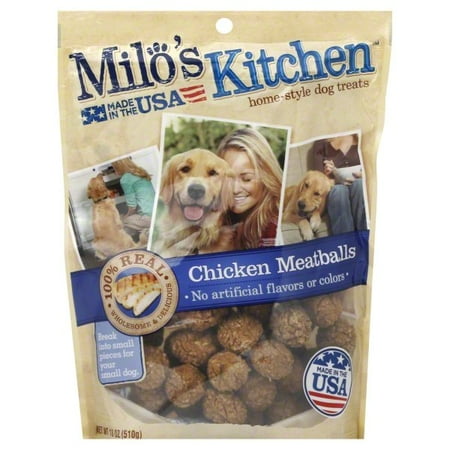 Milo's Kitchen Chicken Meatballs Dog Treats, 18-Ounce