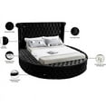 thumbnail image 4 of Meridian Furniture Luxus Black Velvet King Bed, 4 of 4