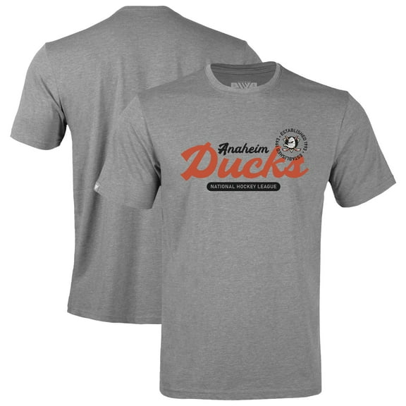 Youth Levelwear Gray Anaheim Ducks Little Richmond Monument T-Shirt