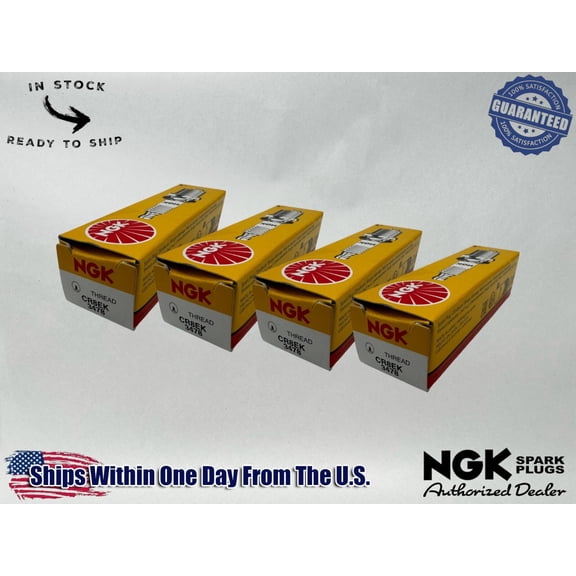 NGK Genuine OEM Authentic Spark Plugs CR8EK - 4 PACK