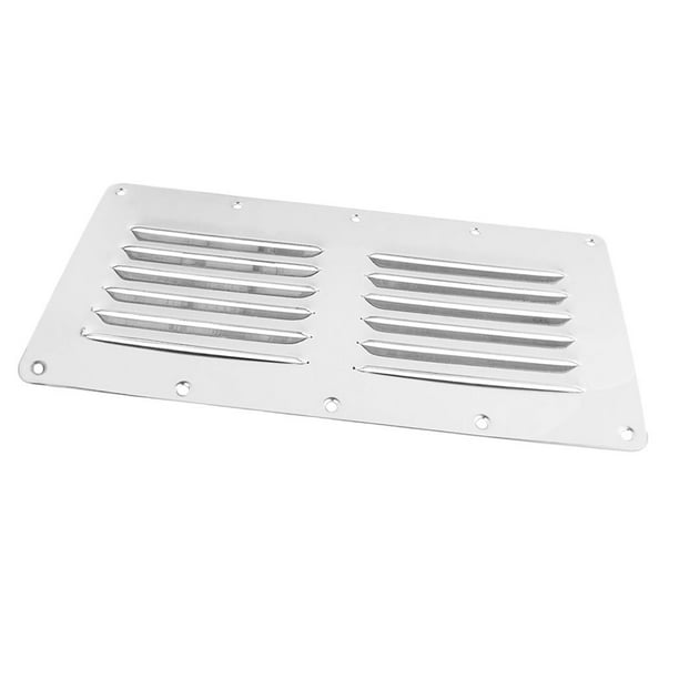 Heavy Duty Marine Boat Louvered Vent Grill Yacht Vents Cover Rectangular 115 x 231 mm/4.5