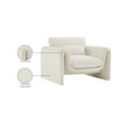 thumbnail image 2 of Meridian Furniture Sloan Cream Velvet Fabric Chair, 2 of 17