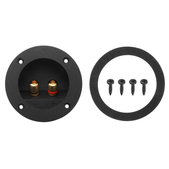 2.4 Inch Round Speaker Box Terminal Cup, 2-Way Subwoofer Plug Connectors