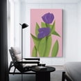 thumbnail image 3 of Alex Katz Purple Tulips 2 Canvas Famous Paintings, Wall Art Posters, Decorative Hanging Pictures Artworks Canvas Poster Room Aesthetic Wall Art Prints Home Modern Decor Gifts 24x36inch(60x90cm), 3 of 6