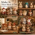 thumbnail image 6 of DIY Patchwork Fabric Character Doll Kit - Adorable Stuffed Doll Craft for Shelf Sitters & Holiday Stocking Stuffers (Gingerbread Man), 6 of 8