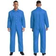thumbnail image 1 of TiaoBug Combinaison une Pièce à Manches Longues pour Hommes Unisexe, Uniforme Salopette Bleu 3TG, 1 of 6