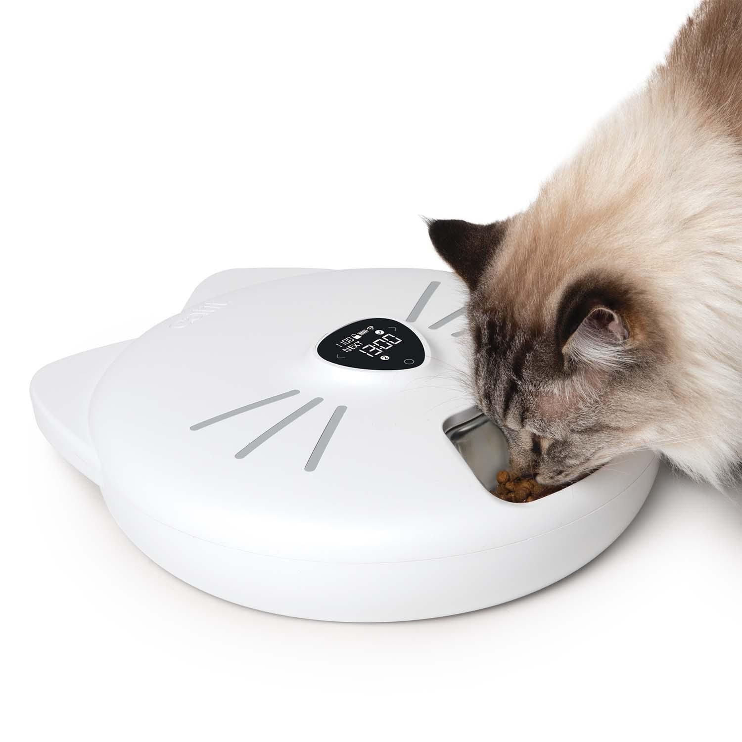 Catit PIXI Smart 6-Meal Cat Feeder with Stainless Steel Tray