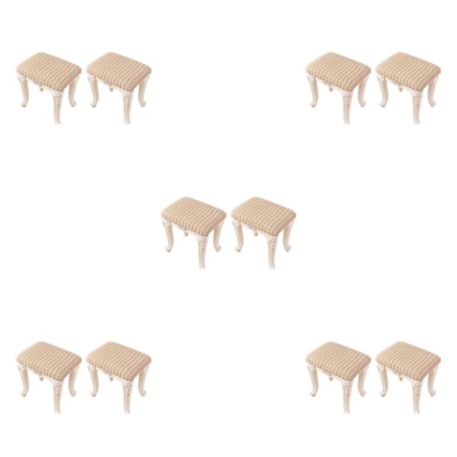 Toystoory Taburete de bar rectangular elástico, elegante y versátil, de 2 piezas, cubre el espacio con facilidad y fácil de limpiar, color Type2 NO2