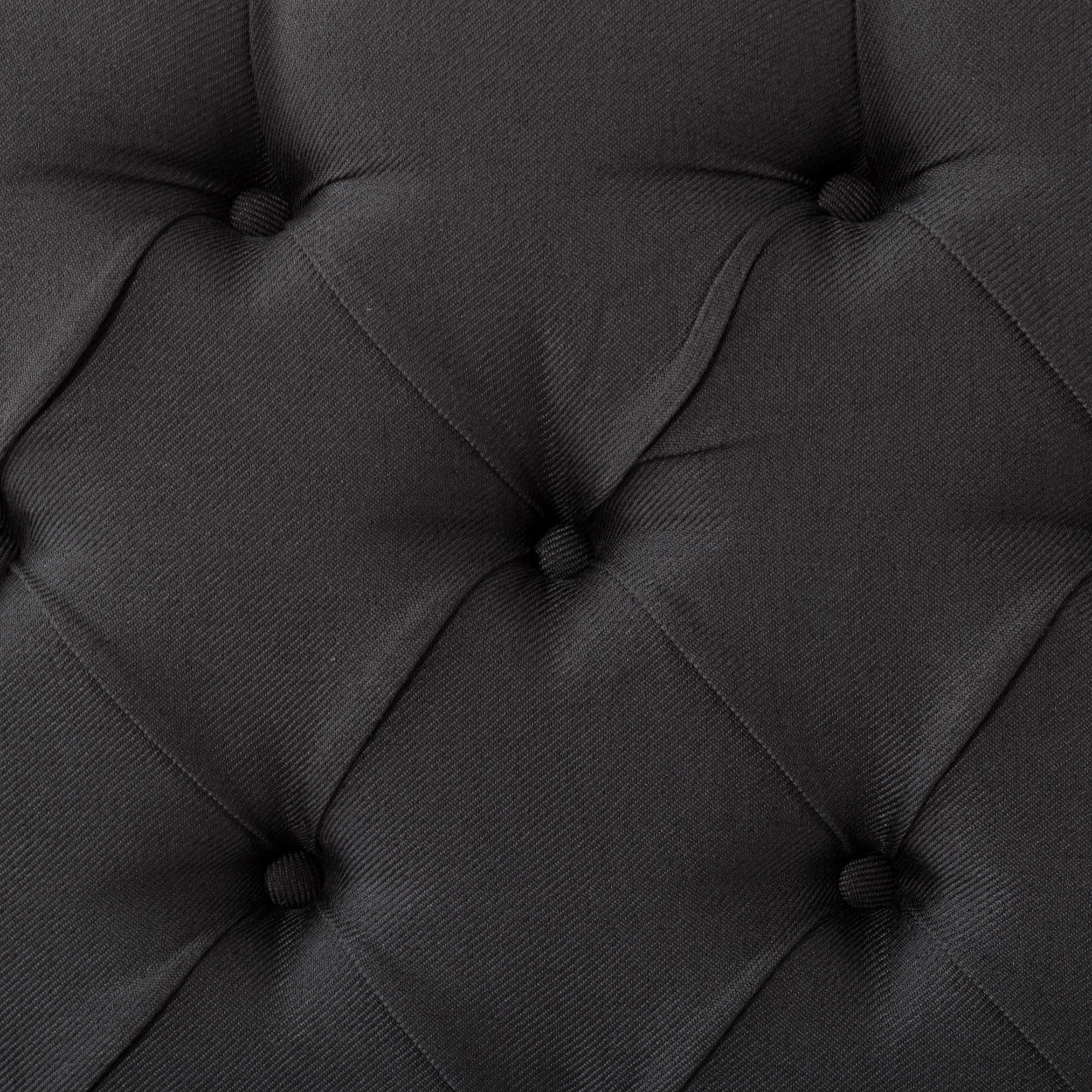 BSHTI Upholstered Headboard for King Bed, Linen Fabric, Tufted Button Design for Bedroom, Adjustable Foam Headboard for King Bed, Easy Assembly, Dark Grey