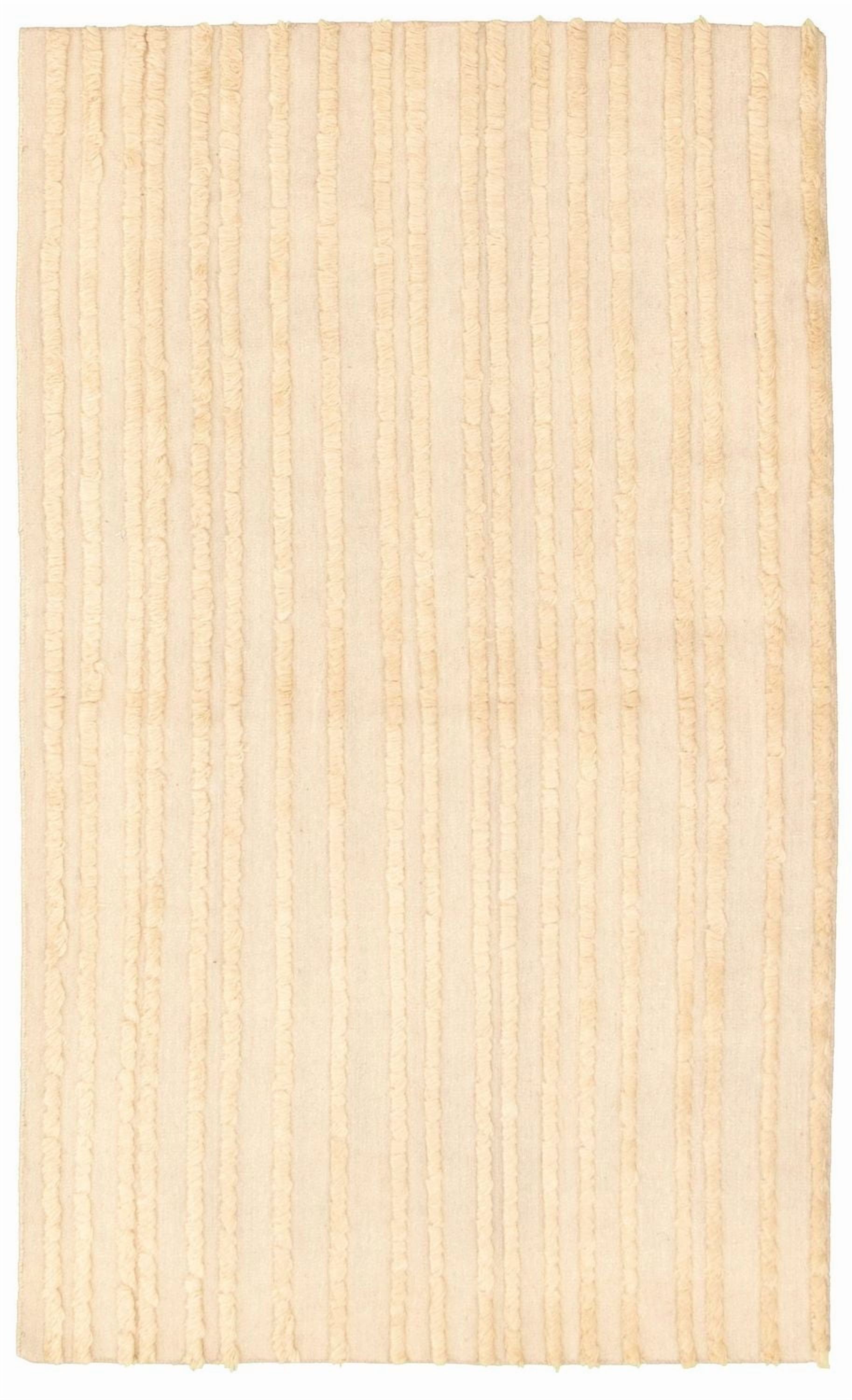 ECARPETGALLERY 4'10" x 8'0" Carved Cambridge Hand Made Area Rug for Living Room, Dining Room and Bedroom in Yellow