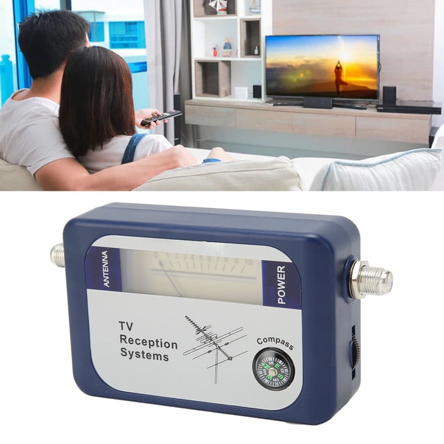 Digital TV Signal Finder, TV Antenna Signal Strength Meter Backlight Sensitive Portable Mini For Satellite Signal