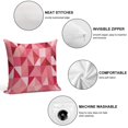 thumbnail image 3 of Red Pink Modern Art Geometric Pillow Covers,Red Pink Modern Art Geometric Throw Pillow Covers 18"×18" ,Living Room Sofa Couch Pillow Covers,Decorative Pillow Covers, 3 of 7