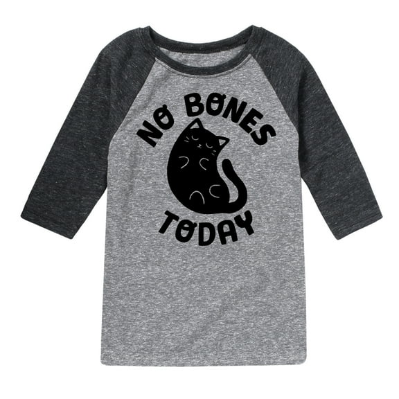 No Bones Today Melty Cat - Toddler And Youth Raglan Graphic T-Shirt